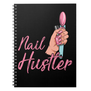 Funny Nail Technicus Emlpoyee Manicure Medewerker Notitieboek