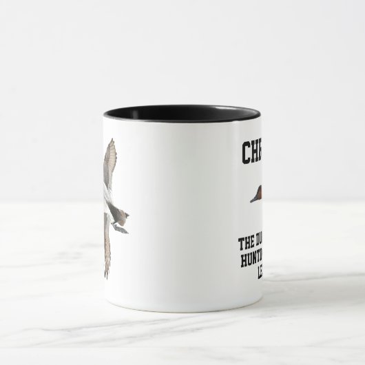 Funny Name Duck Hunting Legend Canvasback Sports Mok (Midden)
