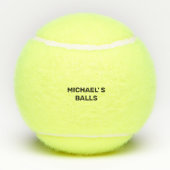 Funny Name Personalized Tennisballen (Achterkant)