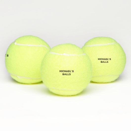 Funny Name Personalized Tennisballen (Multi)