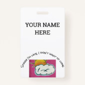 Funny name tag badge (Voorkant)