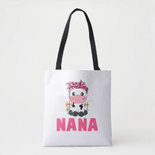 Funny Nana Koe Cute Koe Farmer Birthday Matching F Draagtas