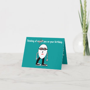 Funny Narcissist Hipster Egg carte cadeau d'annive