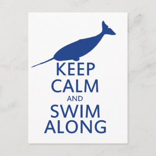 Funny Narwhal Humor Briefkaart