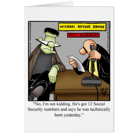 Funny National Boss Day Card "Spectickles" (Voorkant)