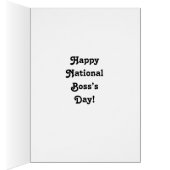 Funny National Boss Day Card "Spectickles" (Binnen (Rechts))