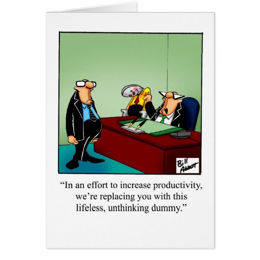 Funny National Boss Day Card "Spectickles" (Voorkant)