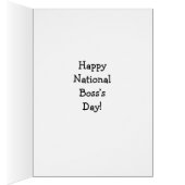 Funny National Boss Day Card "Spectickles" (Binnen (Rechts))