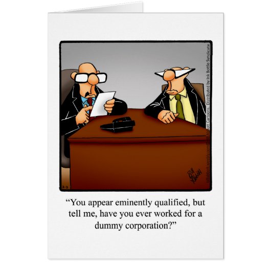 Funny National Boss Day Card "Spectickles" (Voorkant)