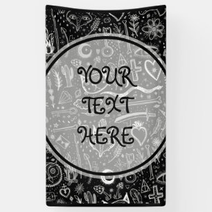 Funny Natuur van het model van de "Life Sketchnote Spandoek