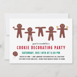 Funny Naughty Adult Cookie Decorting Party Kaart