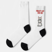 Funny Naughty but Nice-ish Christmas Socks Sokken (Links)