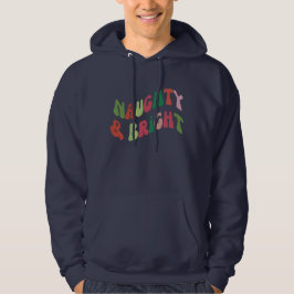 Funny Naughty en Bright Kerstmis Hoodie