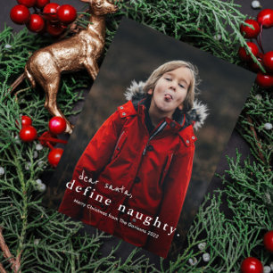 Funny Naughty Foto met kerstfeestdag Kaart