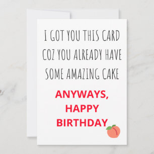 Funny Naughty Happy Birthday Card voor haar en hem Feestdagenkaart