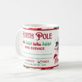 Funny Naughty or Nice List Coffee Mug (Devant gauche)