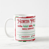 Funny Naughty or Nice List Coffee Mug (Gauche)