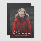 Funny Naughty Photo Carte de Noël (Devant / Derrière)