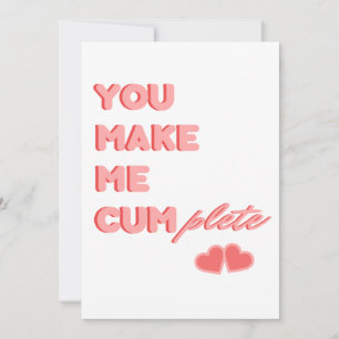Funny Naughty Valentijnsdag card Feestdagenkaart
