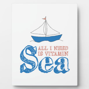Funny Nautical Quote Sailboat Drawing Vitamin Zee Fotoplaat