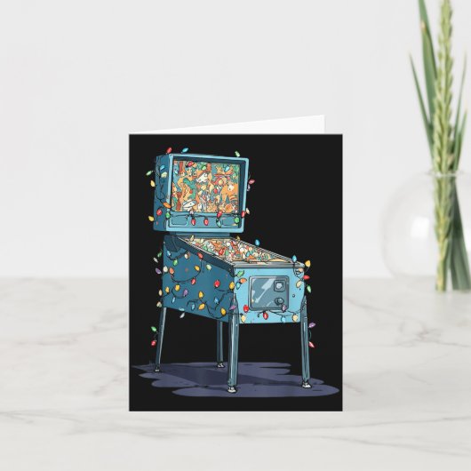 Funny Nball Machine Christmas Graphics Lights Love Kaart (Voorkant)