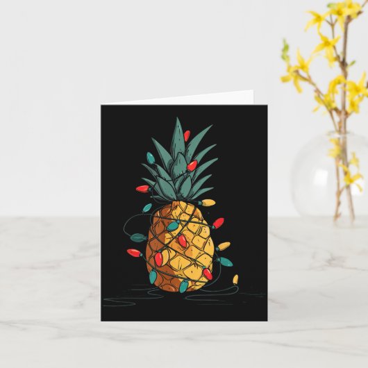 Funny Ne Christmas Graphics Lights Lover  Kaart (Gele Bloem)