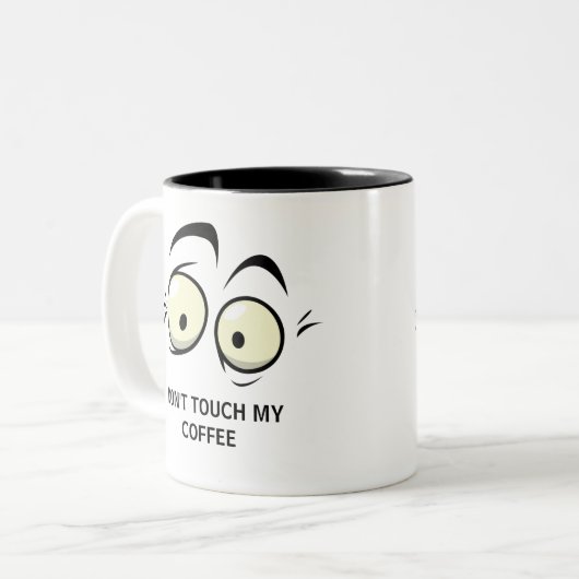 FUNNY NE TOUCHE PAS MON CAFÉ MUG (Devant gauche)
