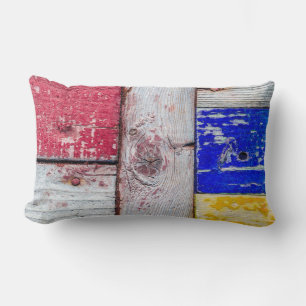 Funny Neoplasticisme, houten kunststijl Kussen