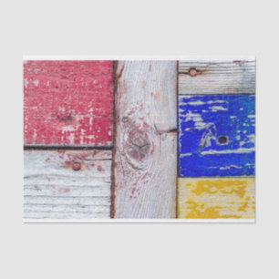 Funny Neoplasticisme, houten kunststijl Tissuepapier