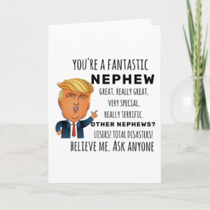 Funny Nephew Birthday Best Gift Kaart