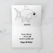 Funny Nephew Blue carte d'anniversaire (Intérieur)