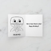 Funny Nephew carte d'anniversaire - Jellyfish (Intérieur)