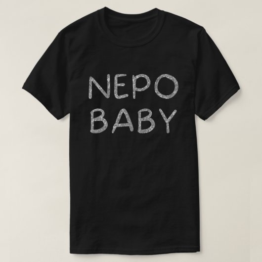 Funny Nepo Baby Glitter T-shirt (Design voorkant)