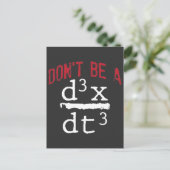 Funny Nerdy Wiskunde Physics Joke Geek wiskunde Briefkaart (Staand voorkant)