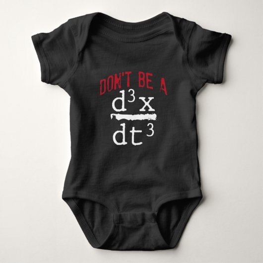 Funny Nerdy Wiskunde Physics Joke Geek wiskunde Romper (Voorkant)