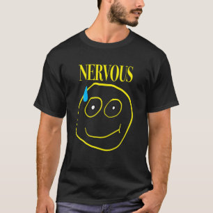 Funny Nervous Rock and Roll Band Grunge Angxiety T T-shirt