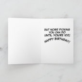 FUNNY NESE PICER CARTES D'ANNIVERSAIRE (Intérieur)