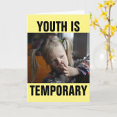 FUNNY NESE PICER CARTES D'ANNIVERSAIRE (Fleur jaune)