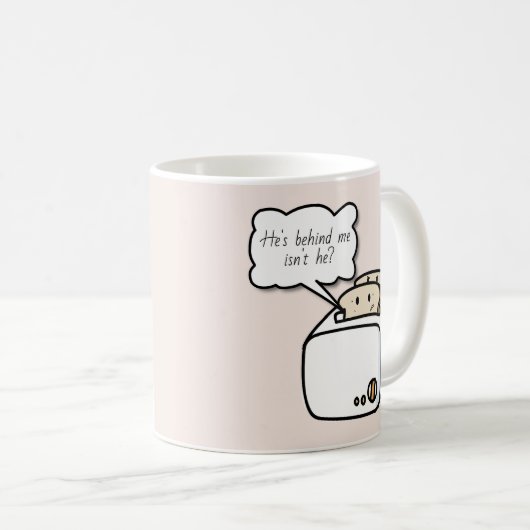 Funny Neuroast Toast and Evil Toast Cartoon Koffiemok (Voorkant rechts)