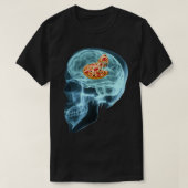 Funny Neuroloog Think Pizza Student Brain Gif T-shirt (Design voorkant)