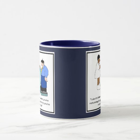 Funny Neurse Mok - Weegstrip (Midden)