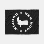 Funny New Boot Goofin Cowboy Boot Meme Quote  Fleece Deken (Voorkant (Horizontaal))