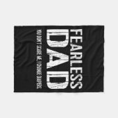 Funny New Dad _ Fearless Dad I Change Diapers Tee  Fleece Deken (Voorkant (Horizontaal))