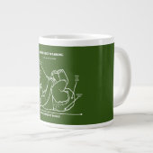 Funny New Dad Instruction New Parent Instructions Extra Grote Beker (Voorkant rechts)