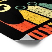 Funny New Dad Shirt Dad Level Unlocked Day Tee Shi Poster (Hoek)