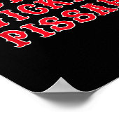 Funny New England Boston's Wicked Ah  Poster (Hoek)