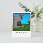 Funny New Home Announcement Briefkaart (Staand voorkant)