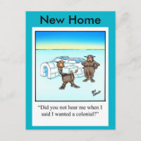Funny New Home Announcement Briefkaart