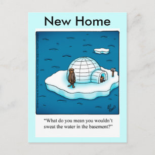 Funny New Home Carte postale