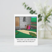 Funny New Home Faire-part carte postale (Debout devant)